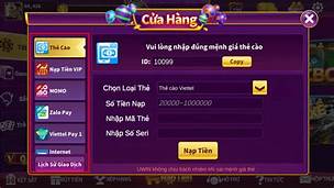 đa dạng cách thức nạp tiền